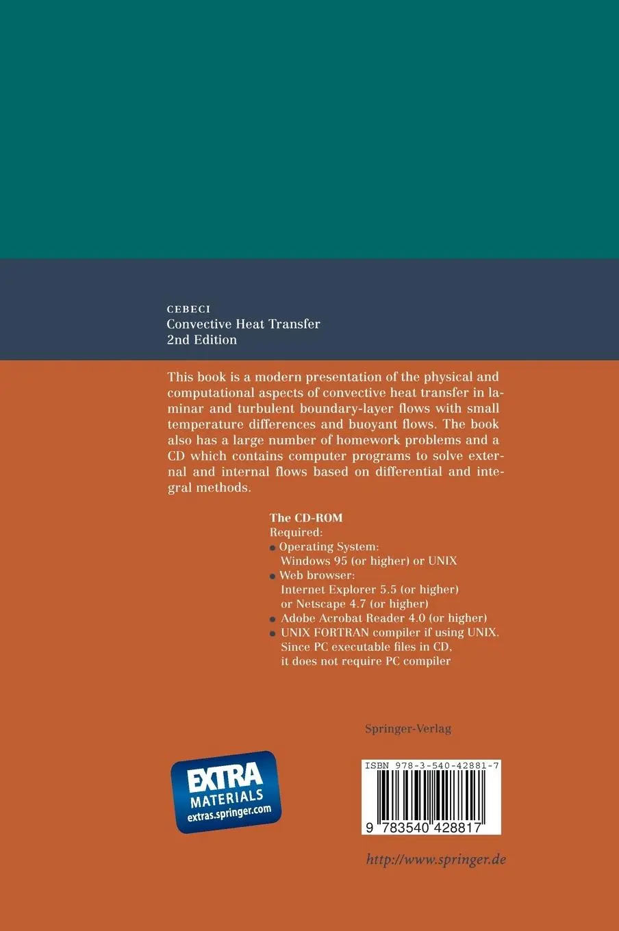Rückseite: 9783540428817 | Convective Heat Transfer | Tuncer Cebeci | Buch | xii | Englisch