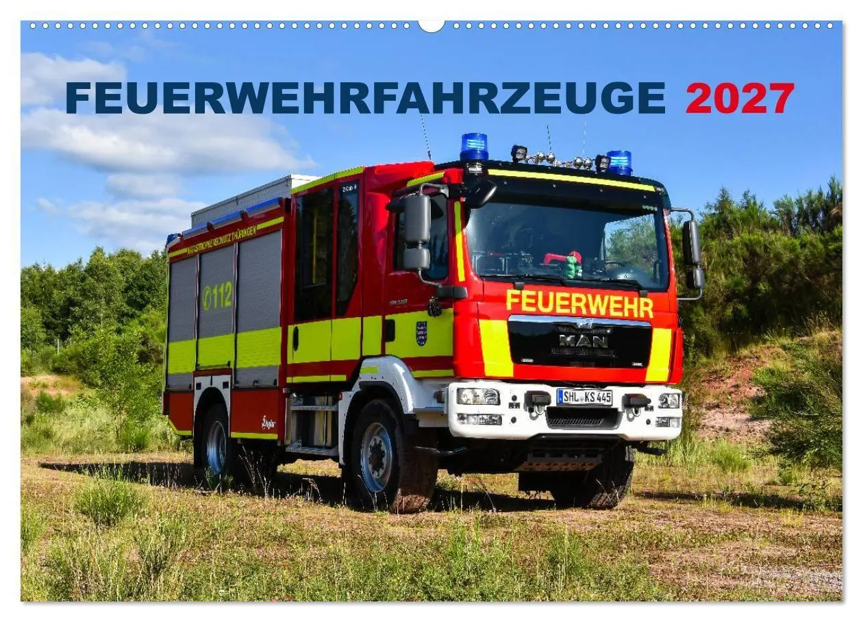 Cover: 9783569788817 | Feuerwehrfahrzeuge (Wandkalender 2027 DIN A2 quer), CALVENDO...