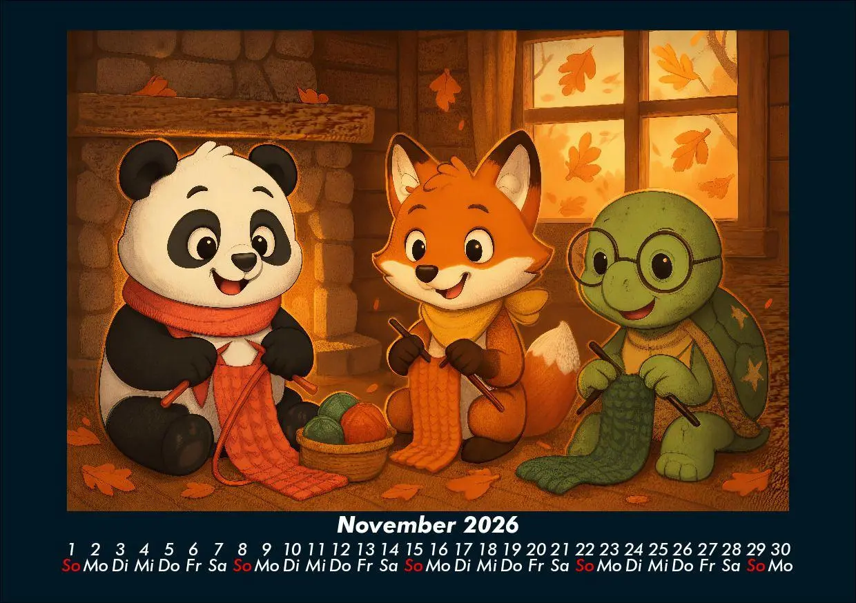 Bild: 9783695418817 | Pippin, Finn &amp; Taz - Freunde im Zauberwald 2026 Fotokalender DIN A5