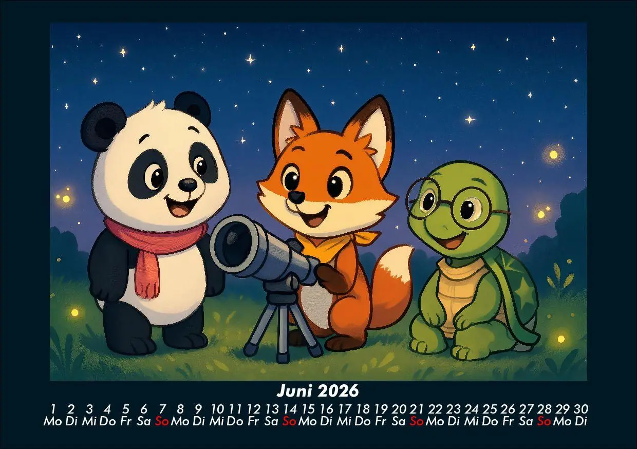 Bild: 9783695418817 | Pippin, Finn &amp; Taz - Freunde im Zauberwald 2026 Fotokalender DIN A5