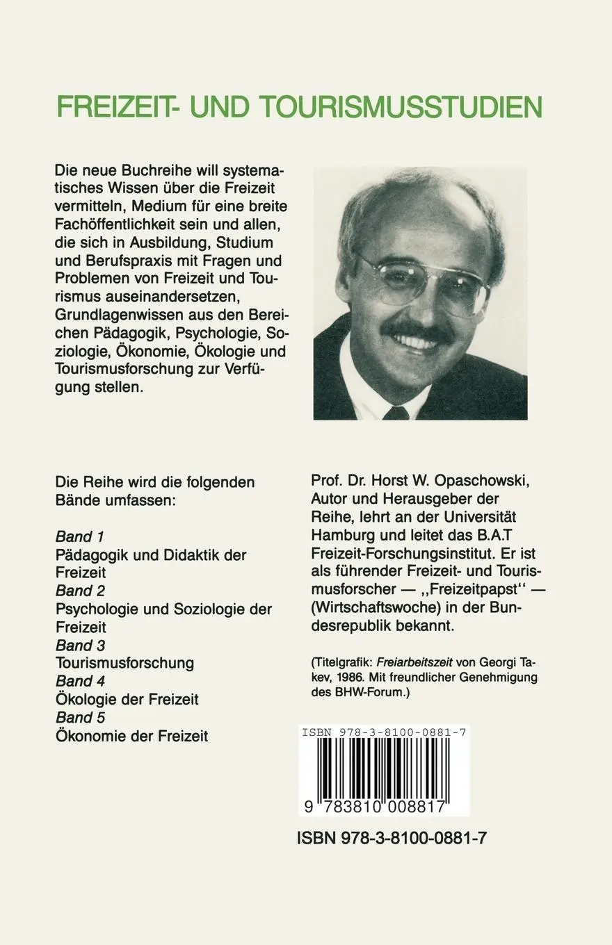 Rückseite: 9783810008817 | Pädagogik und Didaktik der Freizeit | Horst W. Opaschowski | Buch
