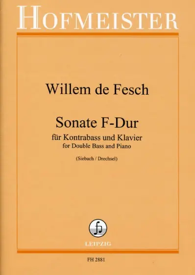Cover: 9790203428817 | Sonate F-Dur | Willem de Fesch | Buch | EAN 9790203428817