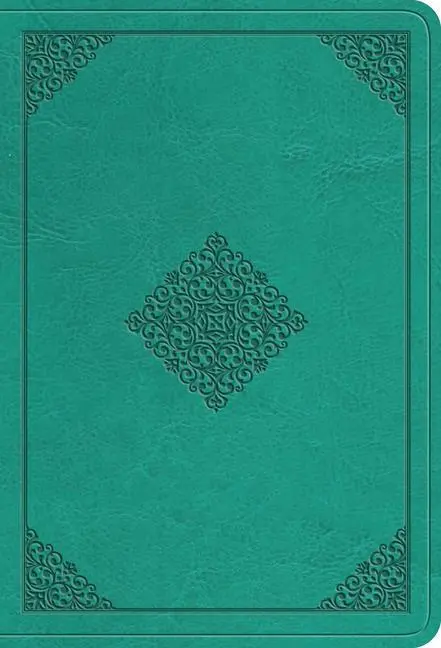 Cover: 9781433558917 | ESV Value Large Print Compact Bible (Trutone, Teal, Ornament Design)