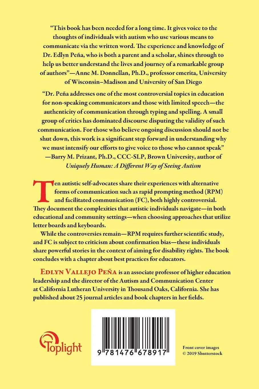 Rückseite: 9781476678917 | Communication Alternatives in Autism | Edlyn Vallejo Peña | Buch