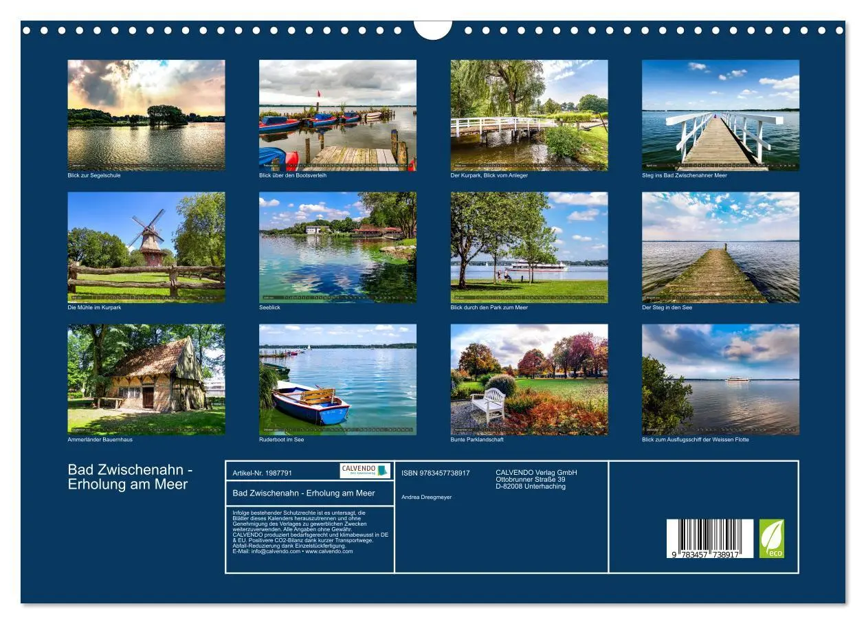 Bild: 9783457738917 | Bad Zwischenahn - Erholung am Meer (Wandkalender 2026 DIN A3 quer),...