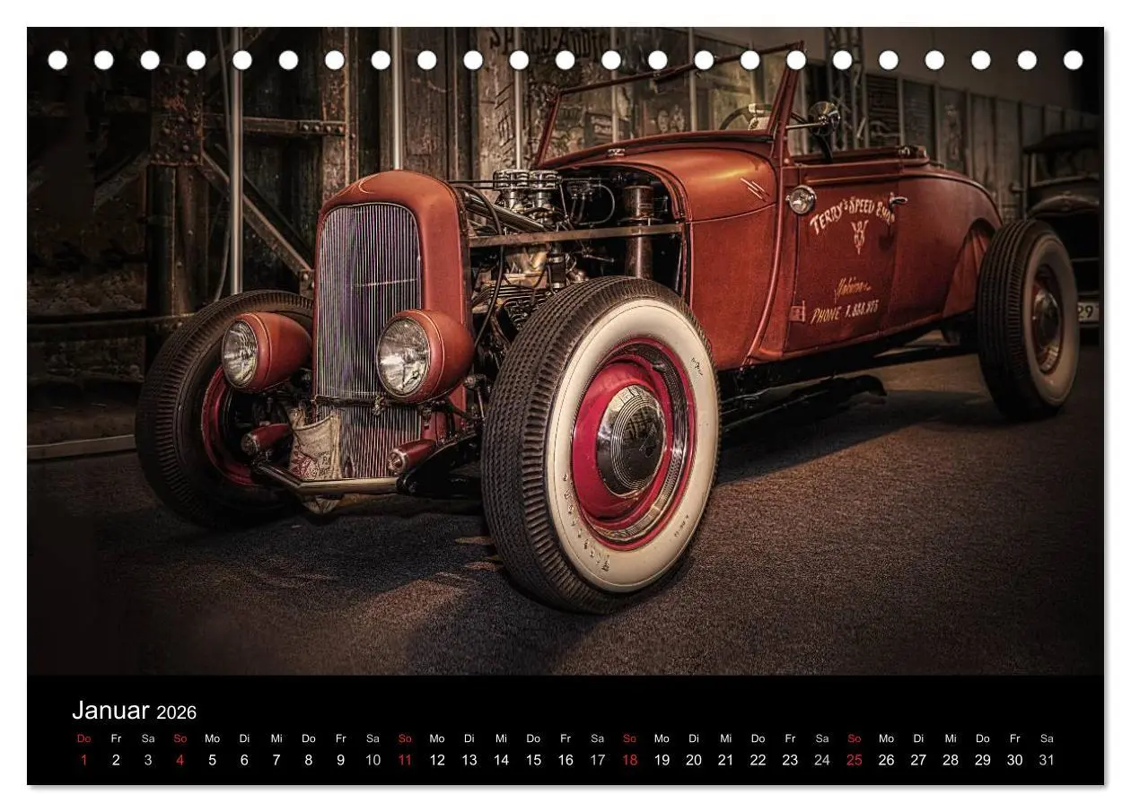 Bild: 9783516068917 | Custom Cars - Autos die begeistern (Tischkalender 2026 DIN A5...