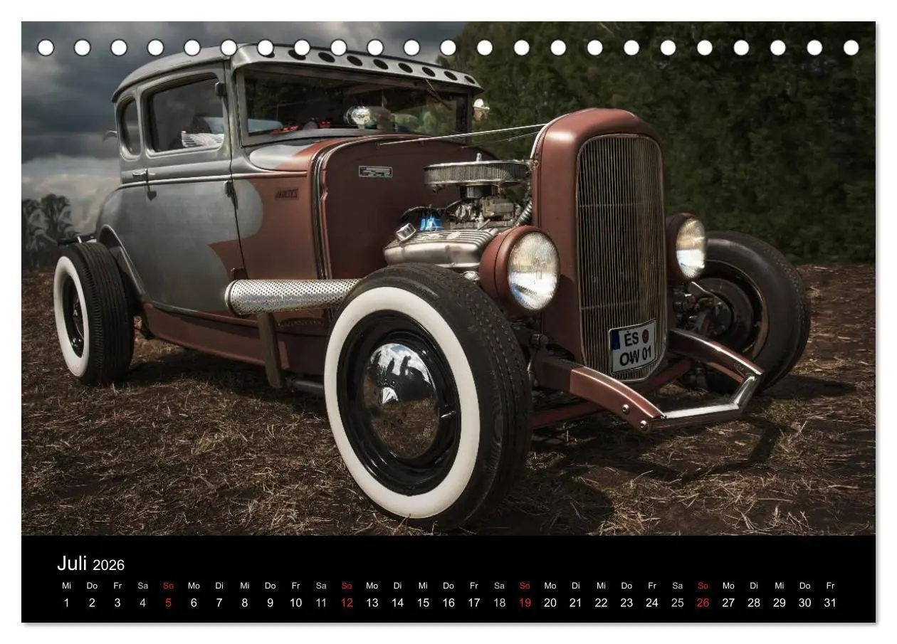 Bild: 9783516068917 | Custom Cars - Autos die begeistern (Tischkalender 2026 DIN A5...