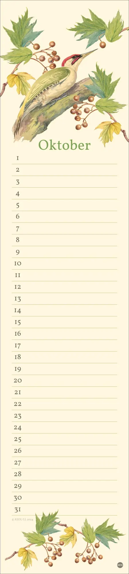Bild: 9783756408917 | Edith Holden: Geburtstagskalender Langplaner | Kalender | 13 S. | Heye