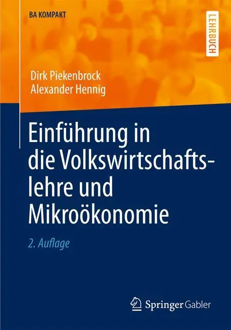 Cover: 9783790828917 | Einführung in die Volkswirtschaftslehre und Mikroökonomie | Buch | xv