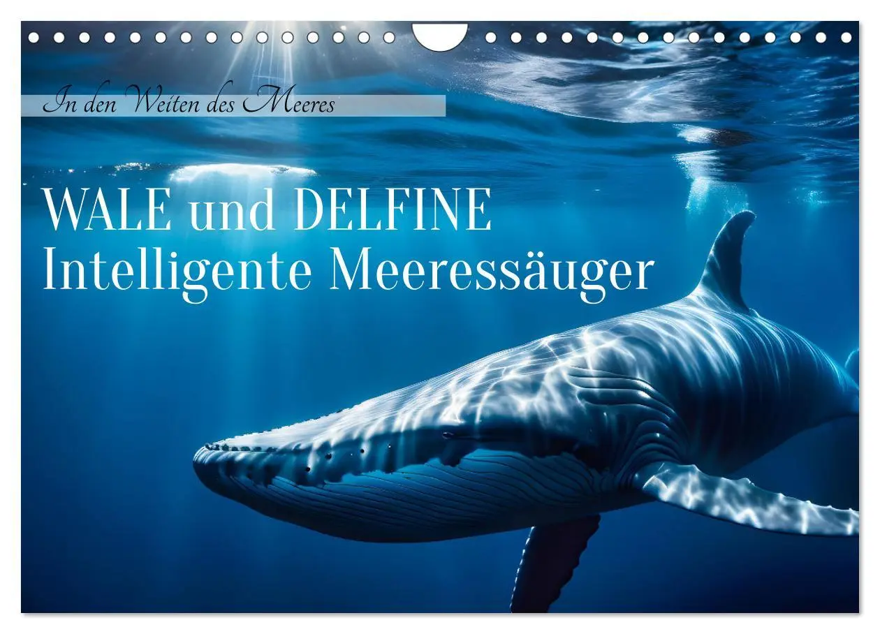 Cover: 9783457249017 | Wale und Delfine - Intelligente Meeressäuger (Wandkalender 2026 DIN...