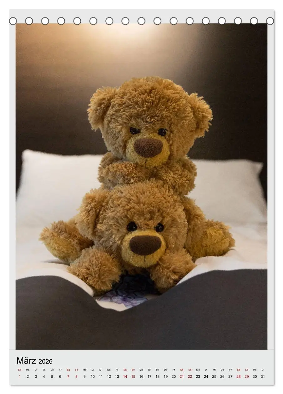 Bild: 9783516409017 | Travelling Teddy in Europa (Tischkalender 2026 DIN A5 hoch),...
