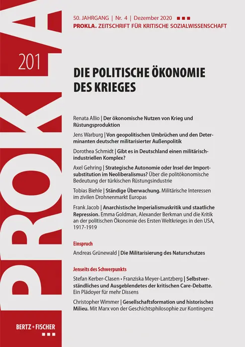 Cover: 9783865059017 | Die politische Ökonomie des Krieges | Prokla | Taschenbuch | 186 S.