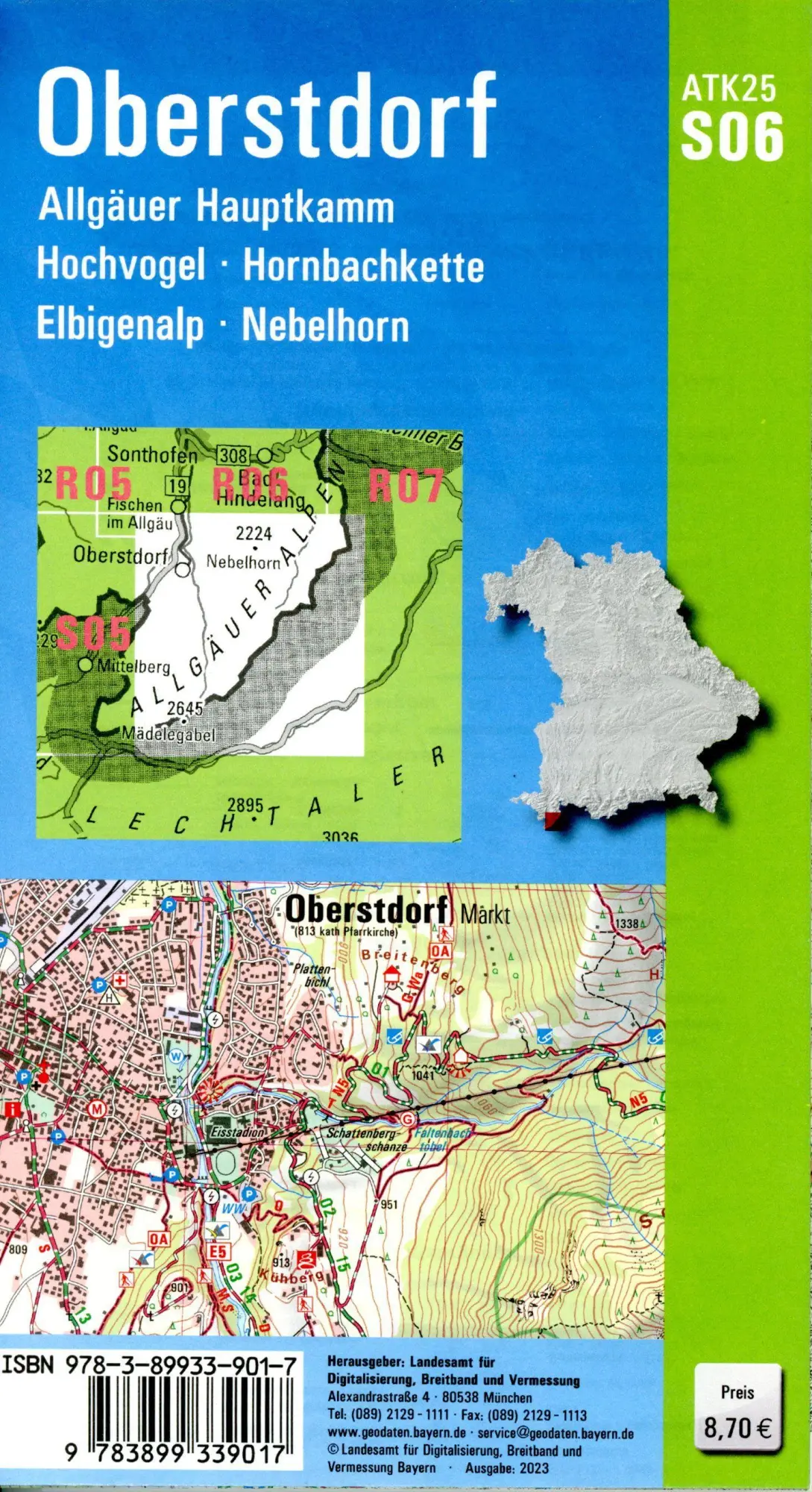 Bild: 9783899339017 | Oberstdorf 1:25 000 | Digitalisierung | (Land-)Karte | Deutsch | 2023