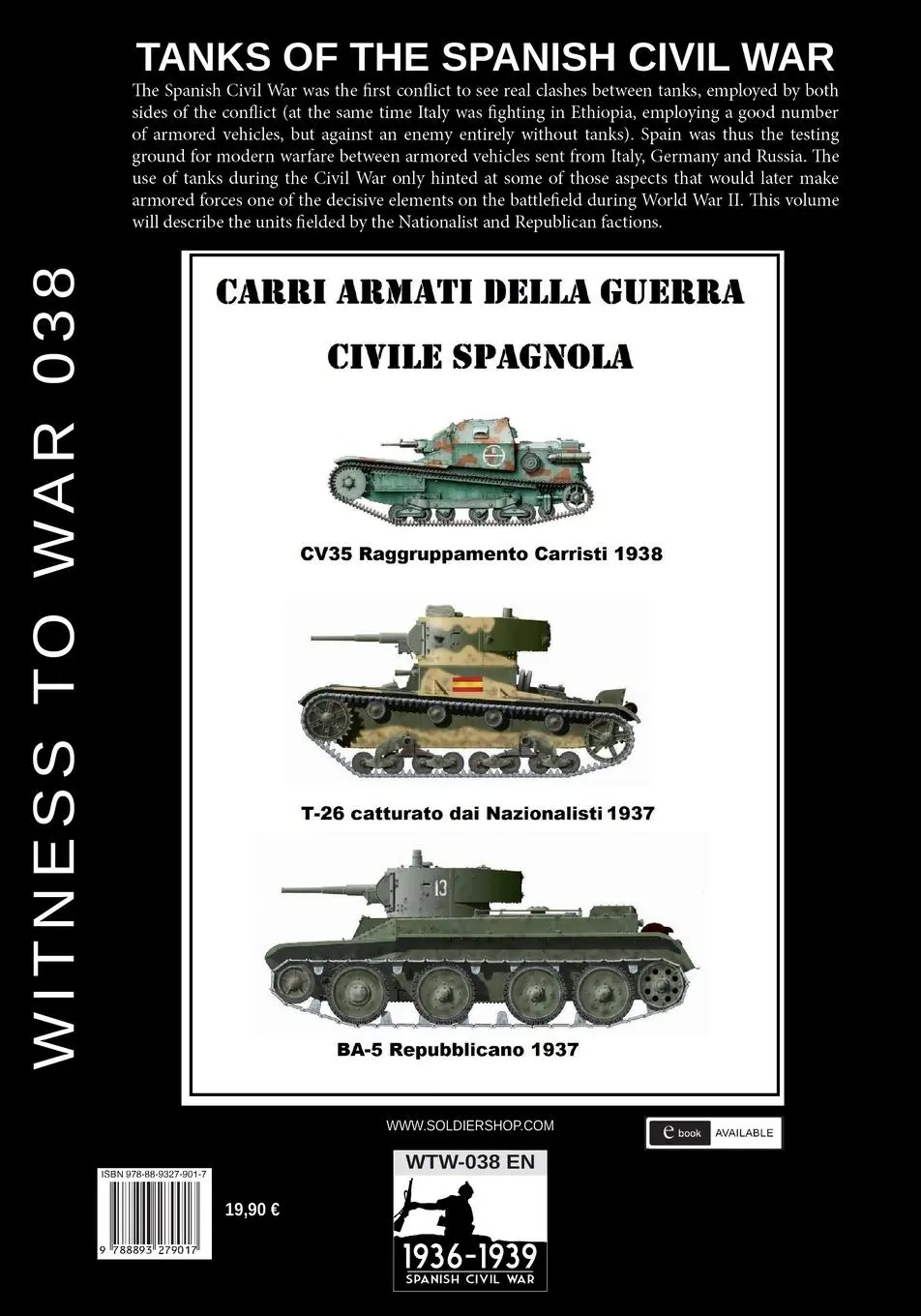 Rückseite: 9788893279017 | Tanks of the Spanish Civil War | Gabriele Malavoglia | Taschenbuch
