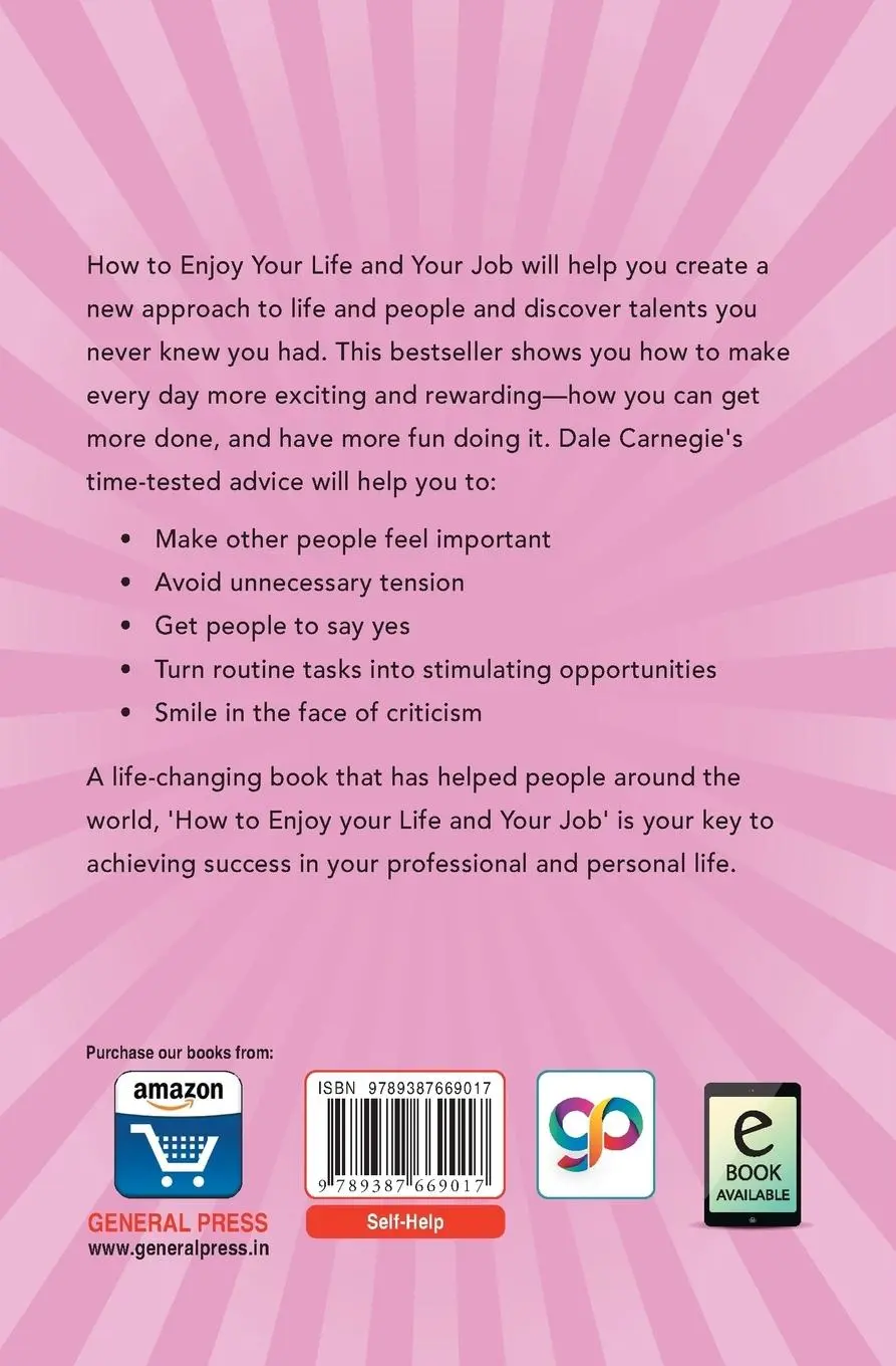 Rückseite: 9789387669017 | How to Enjoy Your Life and Your Job | Dale Carnegie | Taschenbuch