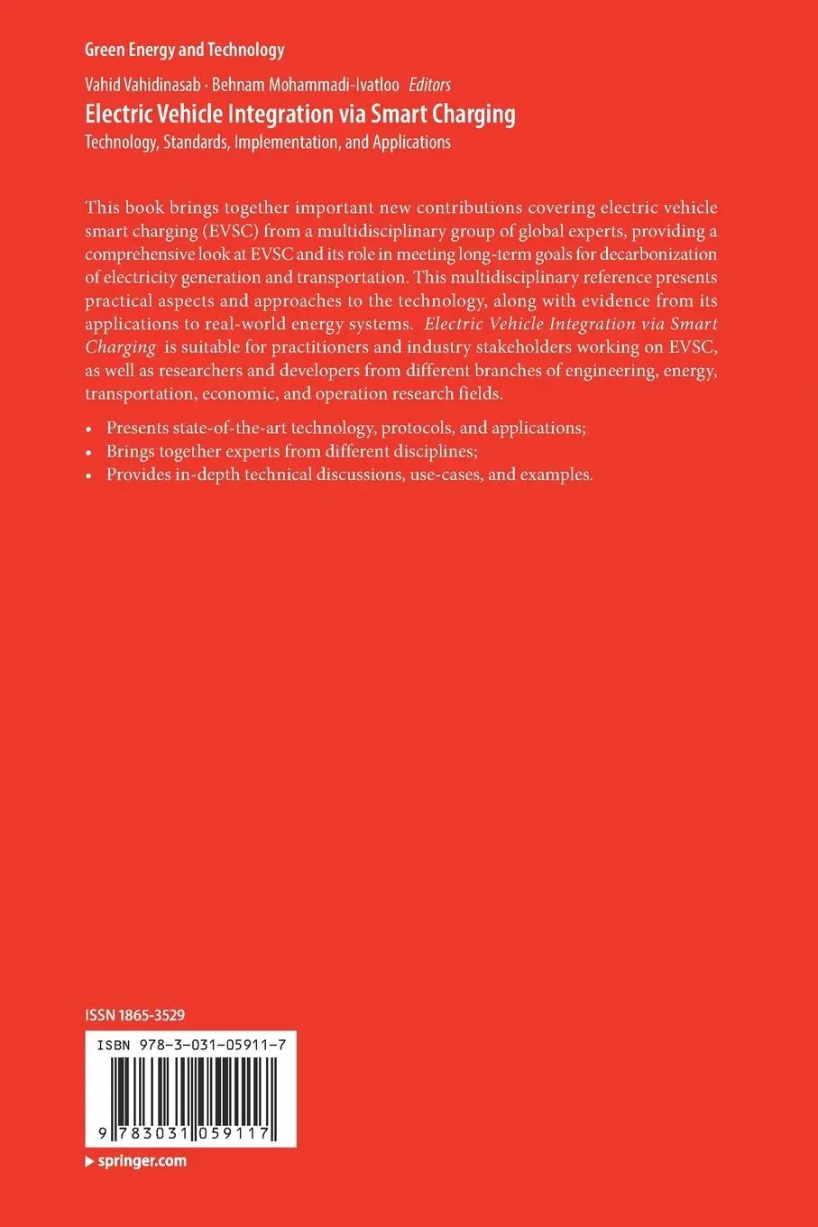 Rückseite: 9783031059117 | Electric Vehicle Integration via Smart Charging | Taschenbuch | xiii