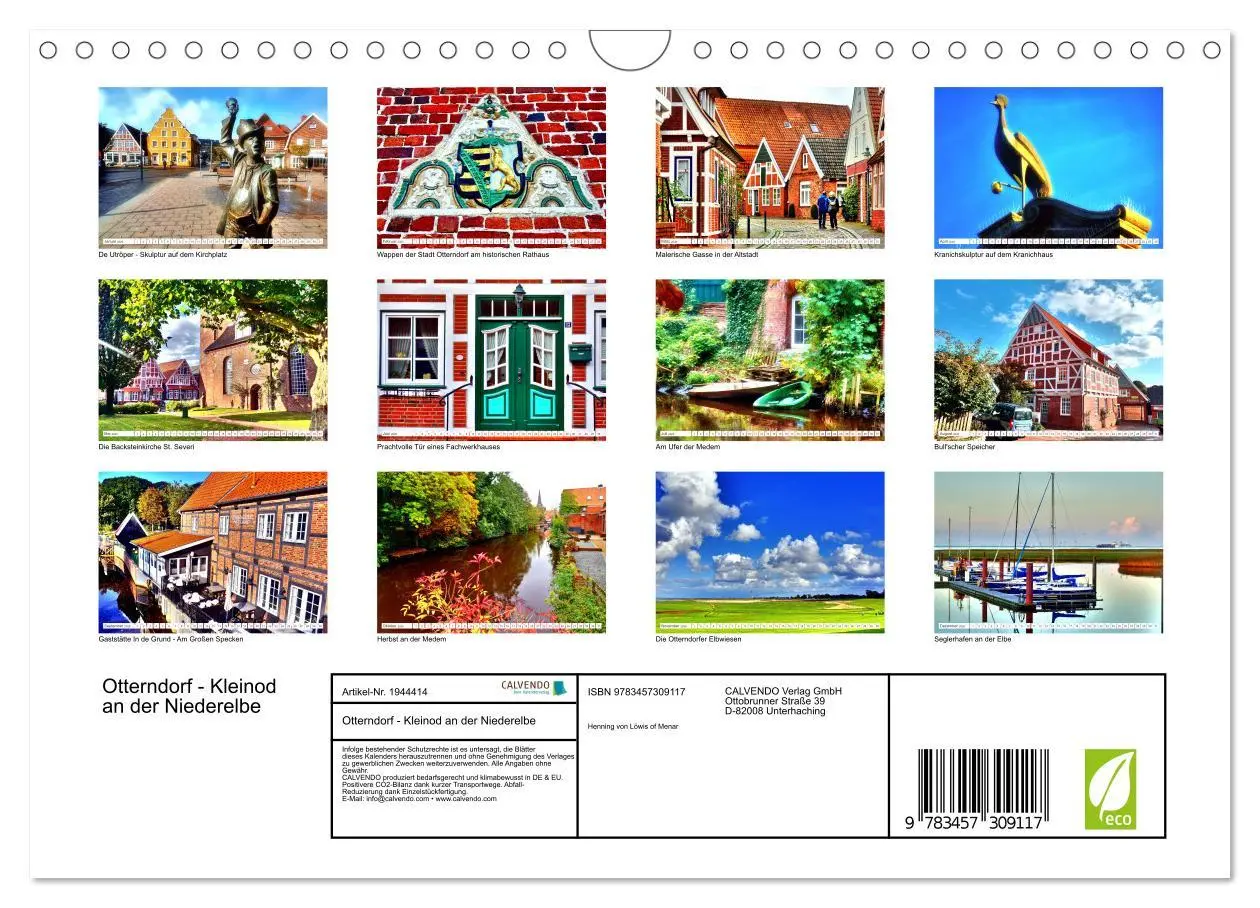 Bild: 9783457309117 | Otterndorf - Kleinod an der Niederelbe (Wandkalender 2026 DIN A4...