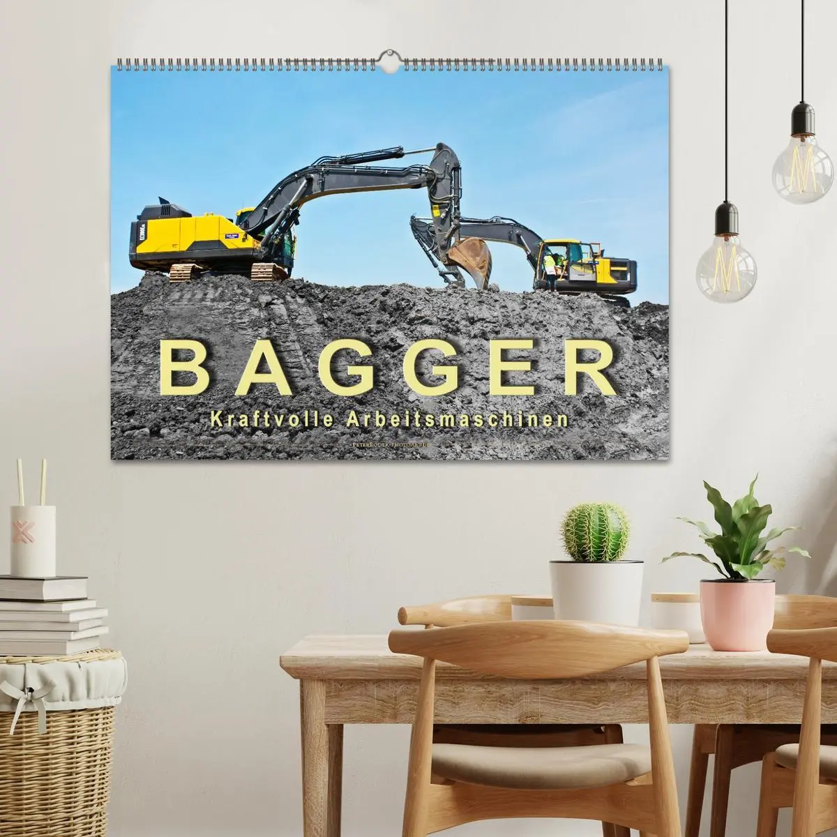 Bild: 9783457859117 | Bagger - kraftvolle Arbeitsmaschinen (Wandkalender 2026 DIN A2...