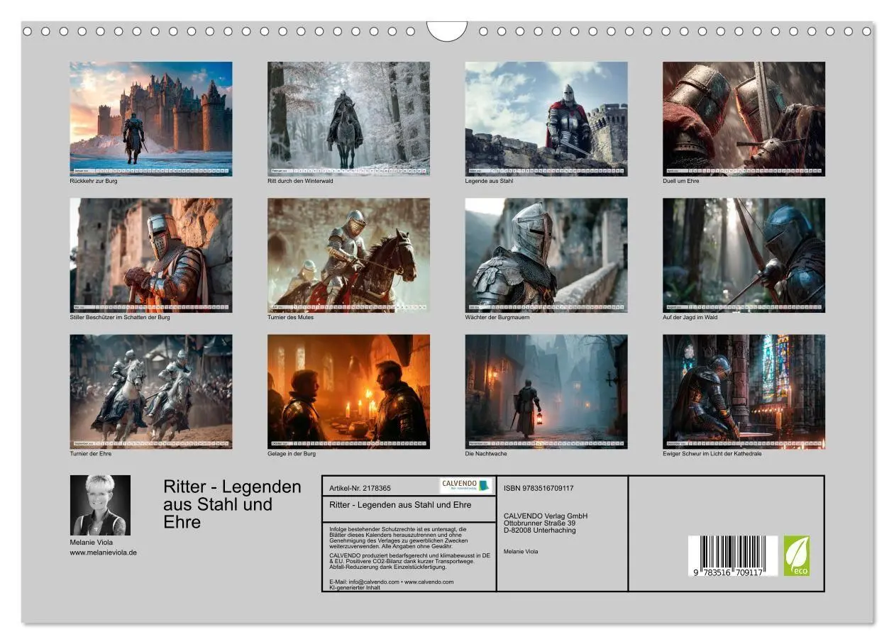 Bild: 9783516709117 | Ritter - Legenden aus Stahl und Ehre (Wandkalender 2026 DIN A3...
