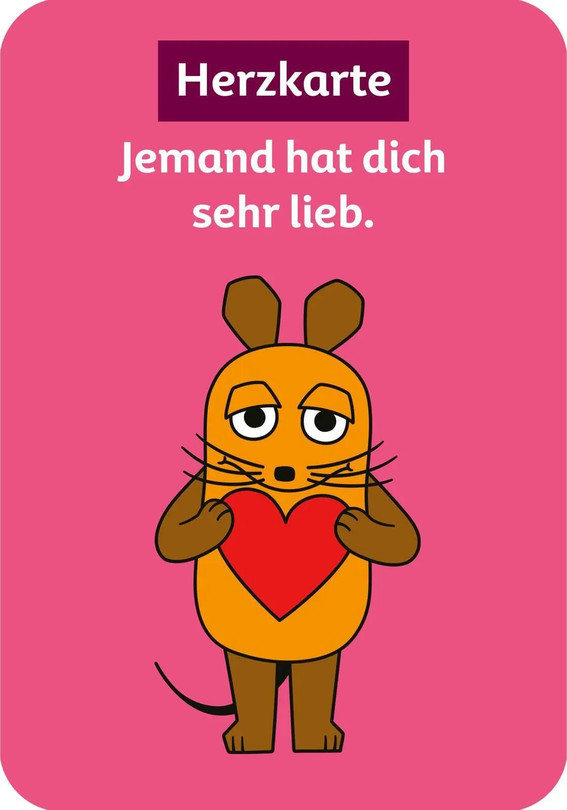 Bild: 9783845869117 | Die Maus - Mutmachkarten | 50 Karten für dich | Taschenbuch | 50 S.