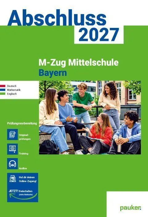 Cover: 9783889979117 | pauker. Prüfungsvorbereitung - M-Zug Mittelschule Bayern 2027 | Verlag