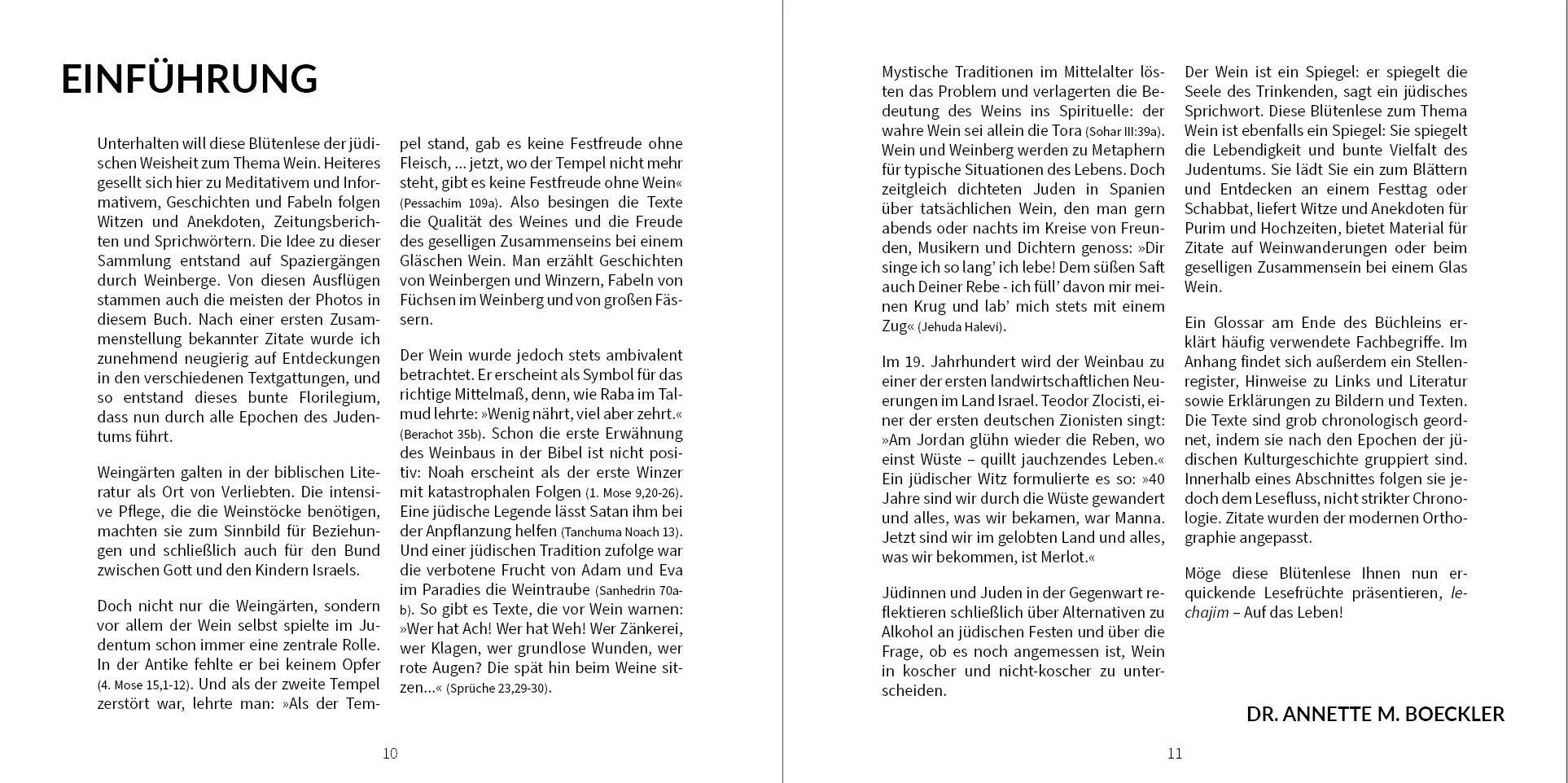 Bild: 9783949819117 | Wein-Weisheiten | aus jüdischen Quellen | Annette M. Boeckler | Buch
