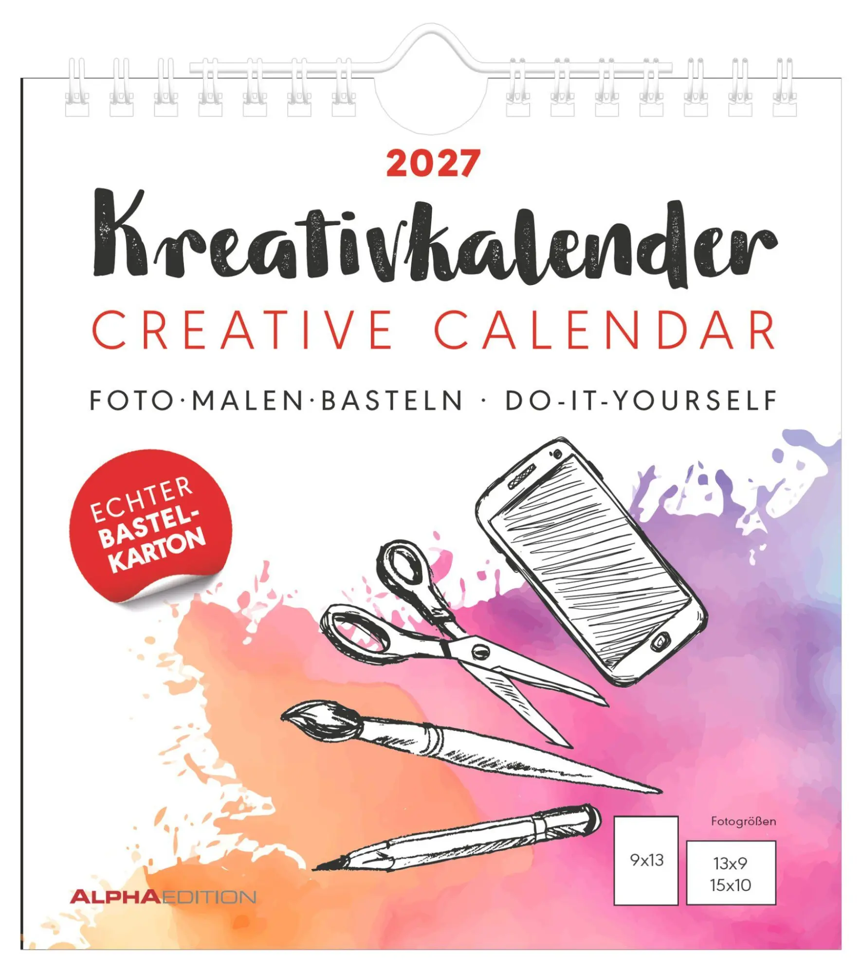 Cover: 4069095019317 | Kreativkalender S weiß 2027 | Neumann Verlage GmbH &amp; Co KG | Kalender