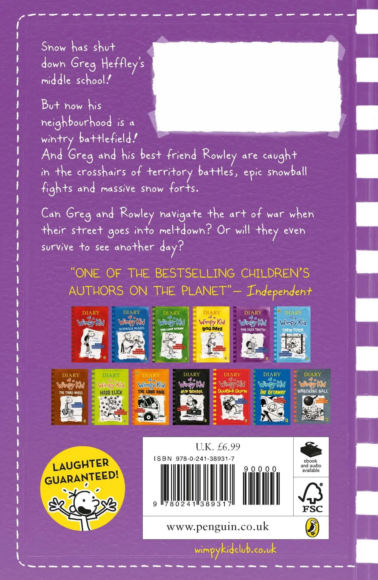 Rückseite: 9780241389317 | Diary of a Wimpy Kid 13: The Meltdown | Jeff Kinney | Taschenbuch