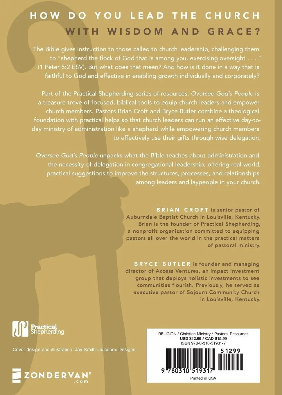 Rückseite: 9780310519317 | Oversee God's People | Brian Croft (u. a.) | Taschenbuch | Englisch