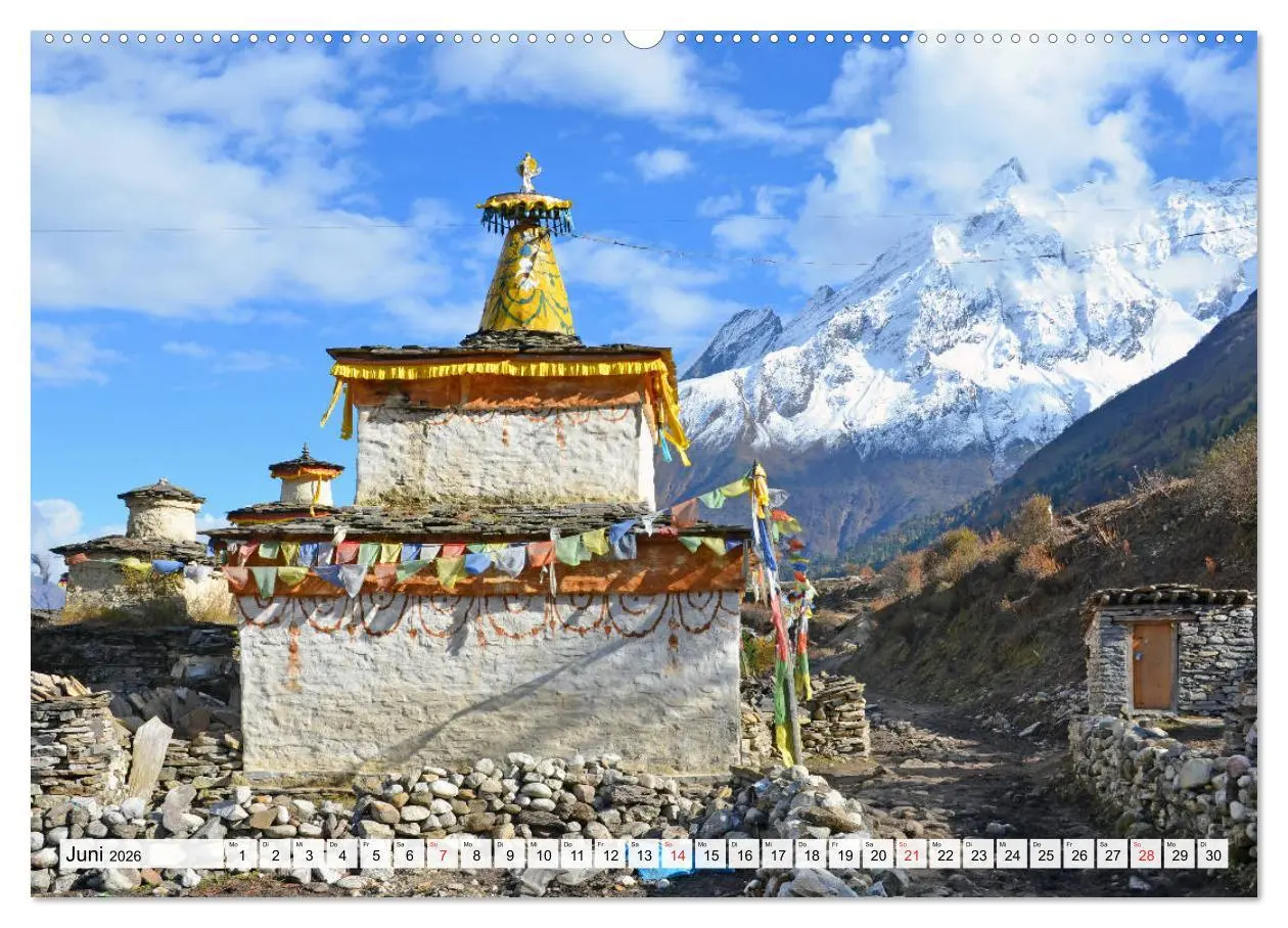 Bild: 9783457699317 | NEPAL, die Umrundung des Manaslu (hochwertiger Premium Wandkalender...