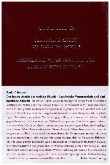 Cover: 9783727419317 | Der innere Aspekt des sozialen Rätsels | Rudolf Steiner | Buch | 2024