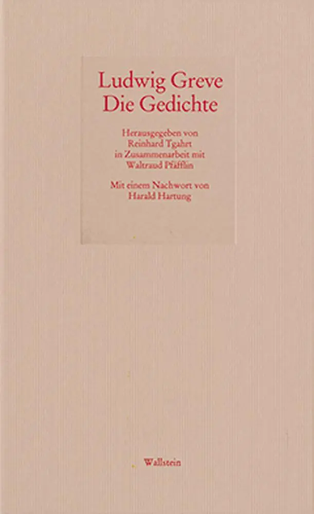 Cover: 9783892449317 | Die Gedichte | Mainzer Reihe 3, Mainzer Reihe. Neue Folge 3 | Greve