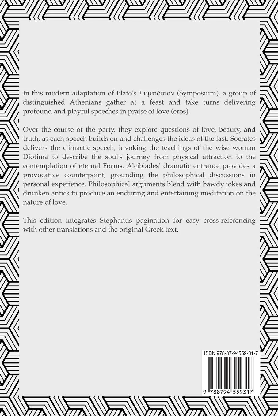 Rückseite: 9788794559317 | The Feast of Eros | A Modern Adaptation of Plato's Symposium | Plato
