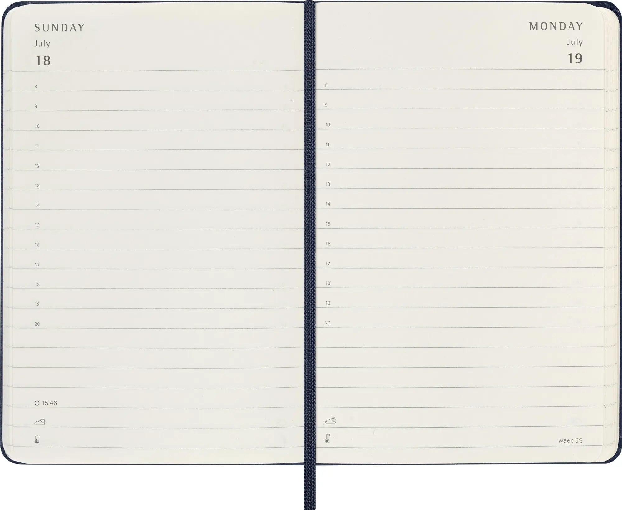 Bild: 8056999279417 | Moleskine 12 Monate Tageskalender 2027, Pocket/A6, 1 Tag = 1 Seite,...