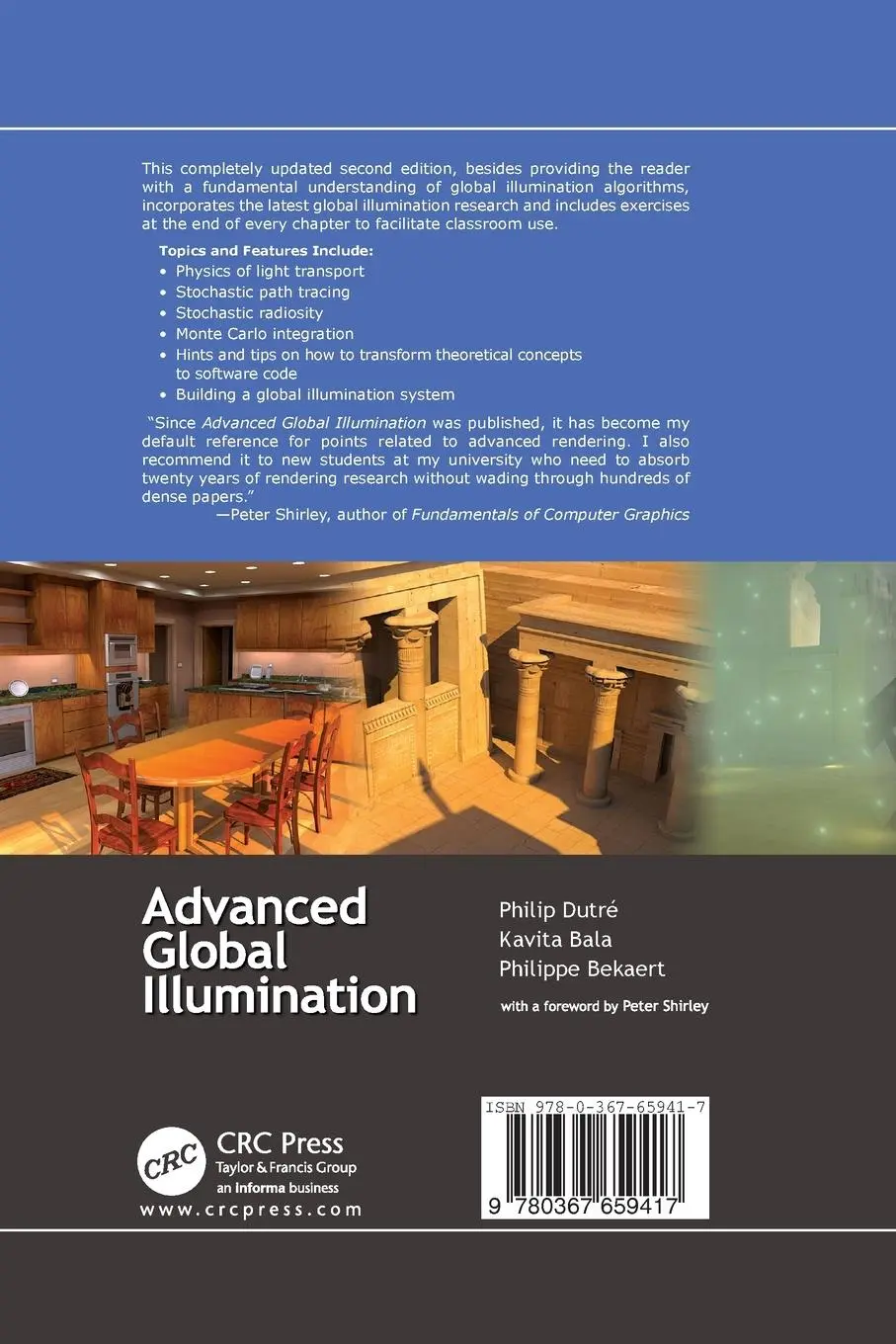 Rückseite: 9780367659417 | Advanced Global Illumination | Philip Dutre (u. a.) | Taschenbuch