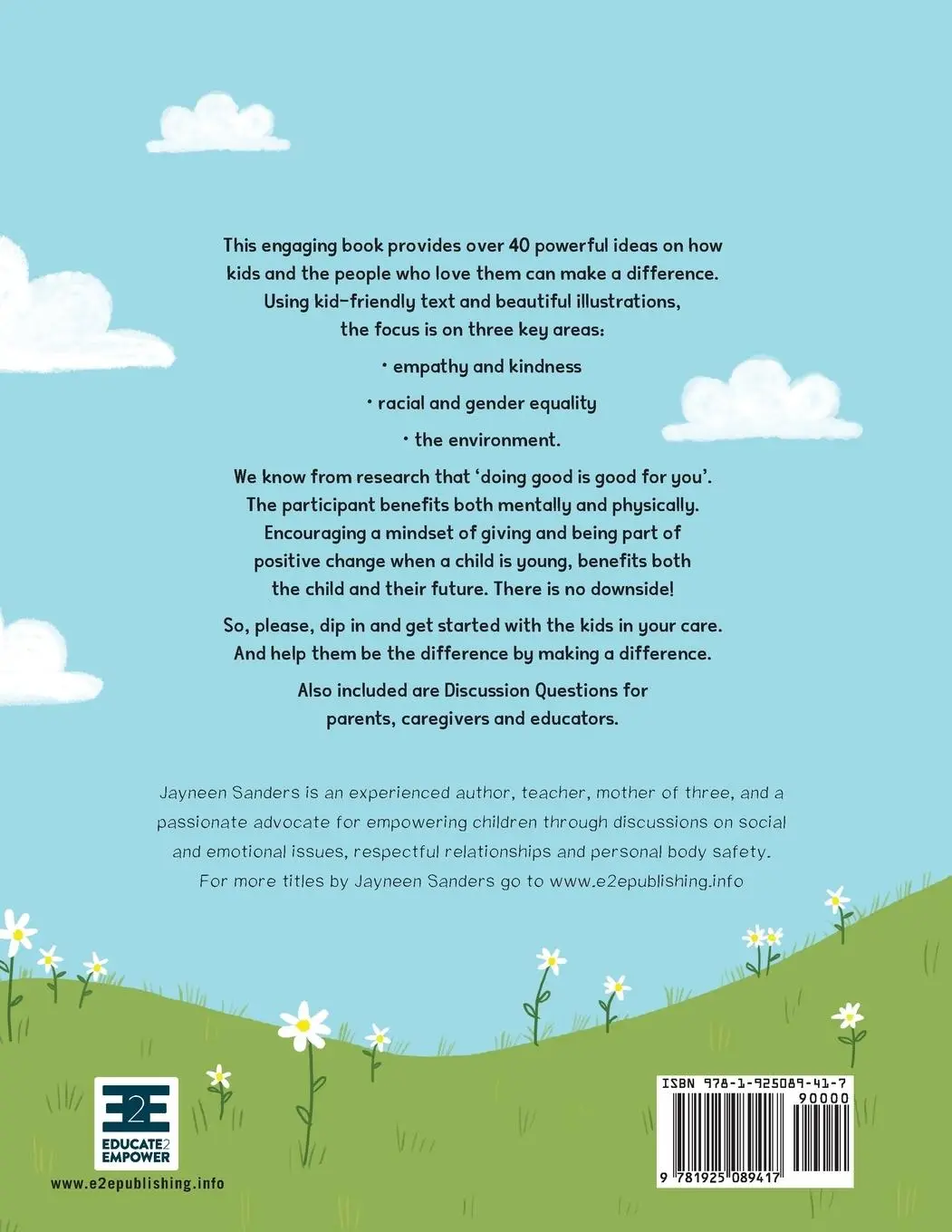 Rückseite: 9781925089417 | Be the Difference | Jayneen Sanders | Taschenbuch | Englisch | 2019