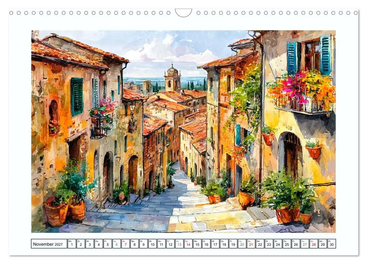 Bild: 9783516779417 | Italien. Eine malerische Reise durch den Süden (Wandkalender 2027...