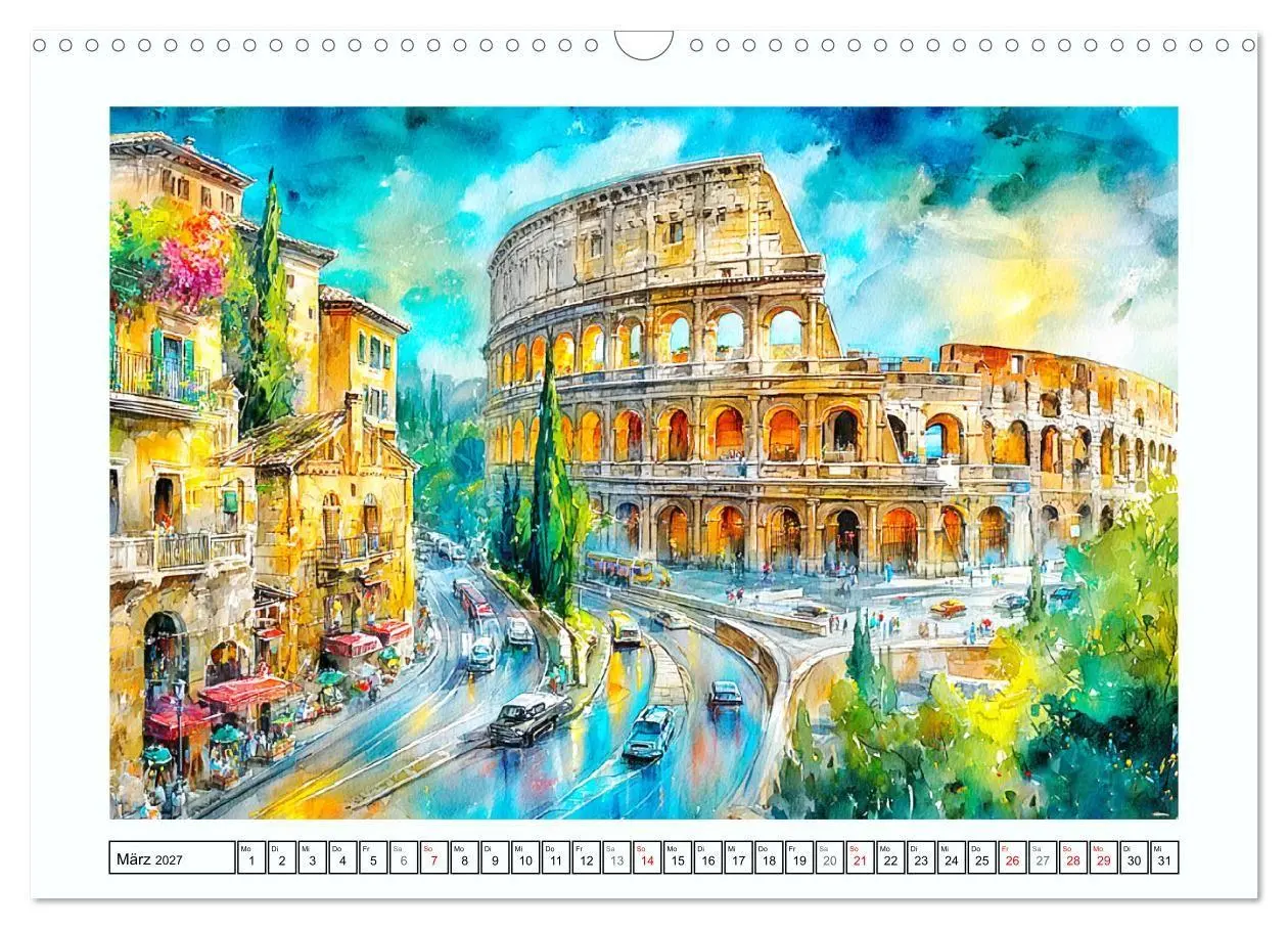 Bild: 9783516779417 | Italien. Eine malerische Reise durch den Süden (Wandkalender 2027...