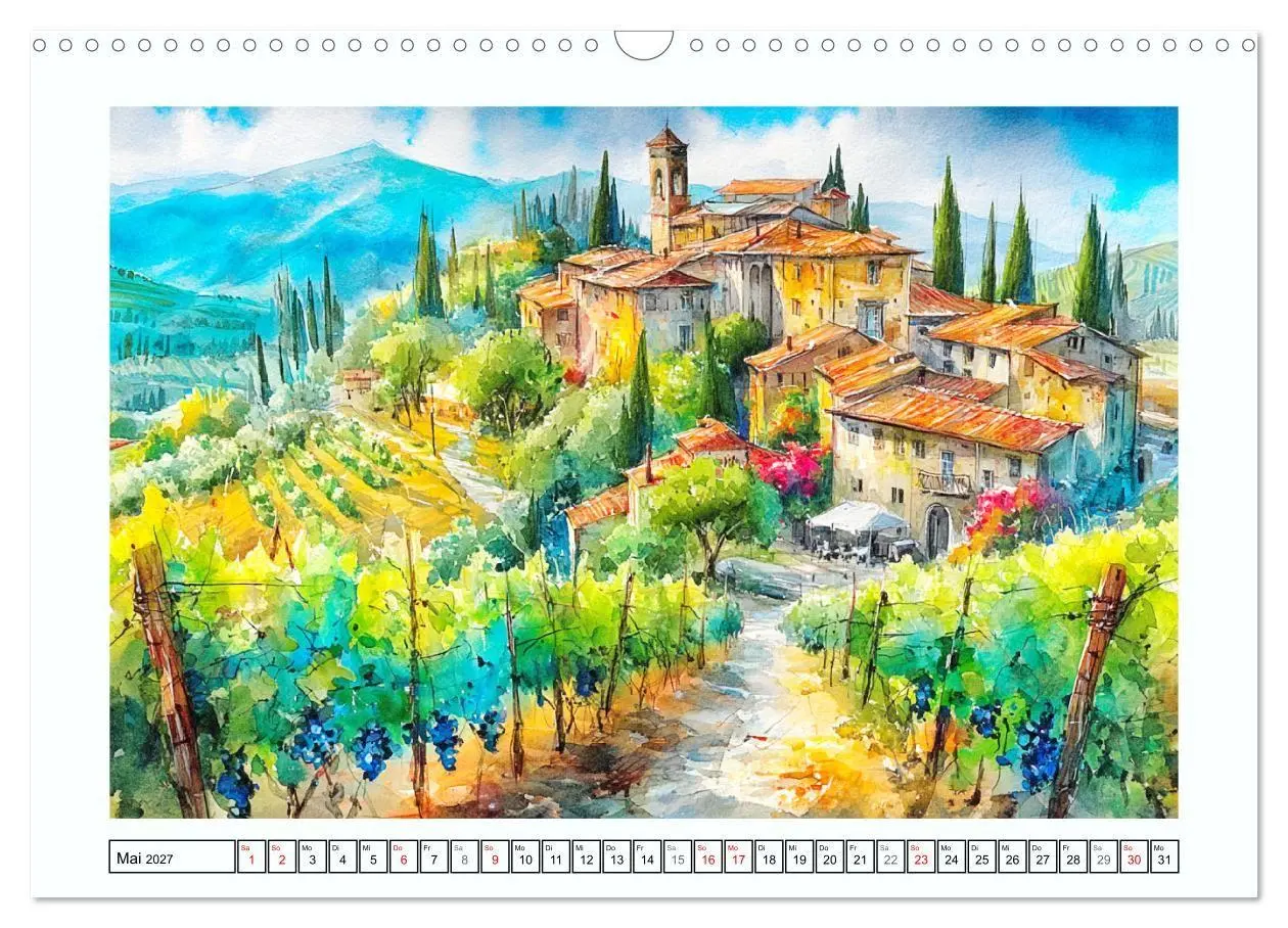 Bild: 9783516779417 | Italien. Eine malerische Reise durch den Süden (Wandkalender 2027...
