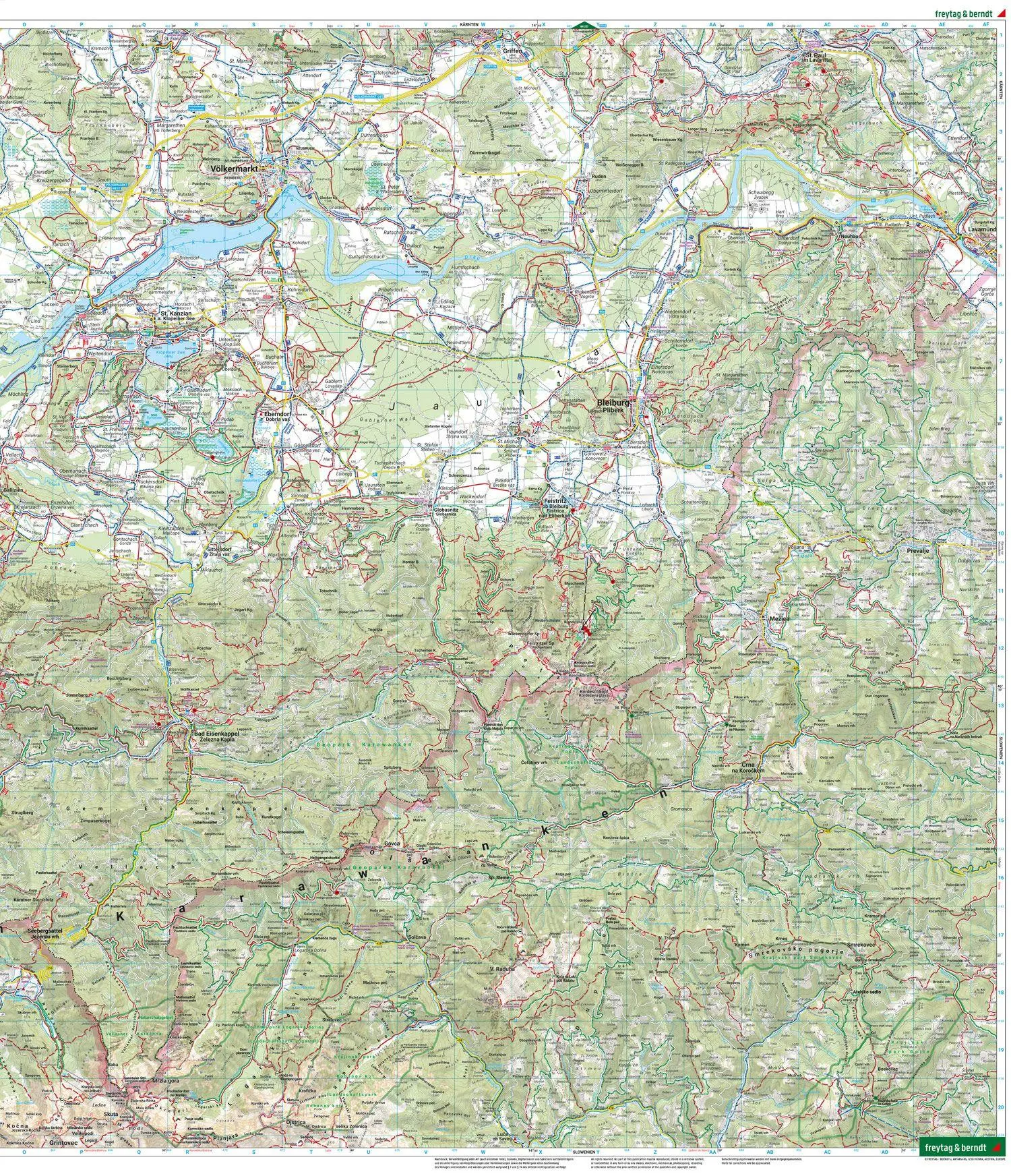 Bild: 9783707919417 | freytag &amp; berndt Wanderkarte WK 0238 Südkärnten, Klopeiner See -...