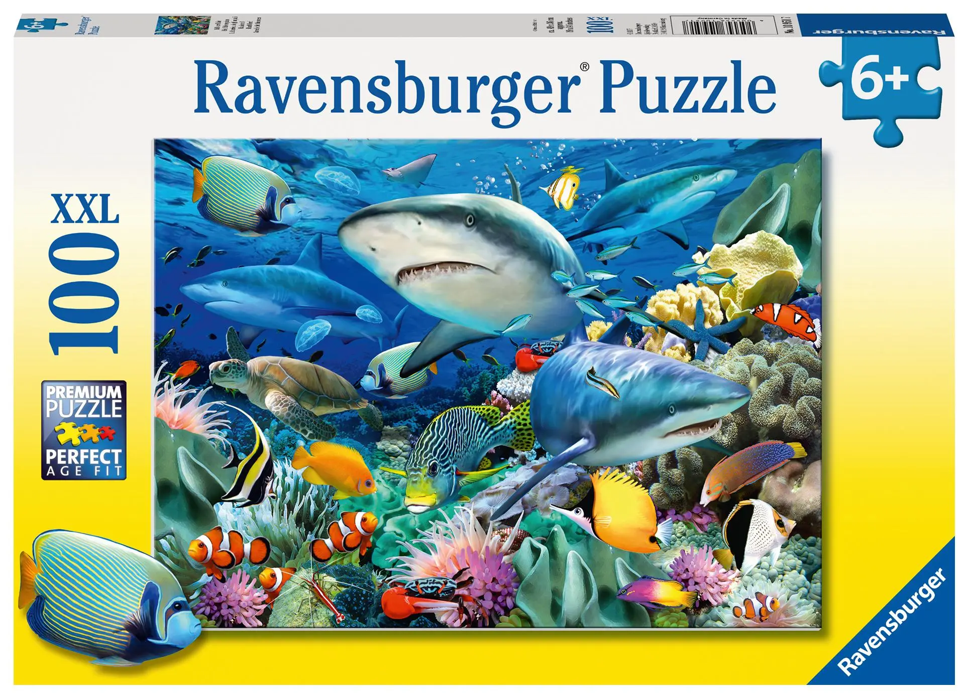 Cover: 4005556109517 | Riff der Haie. Puzzle 100 Teile XXL | Spiel | Kinderpuzzle | 10951