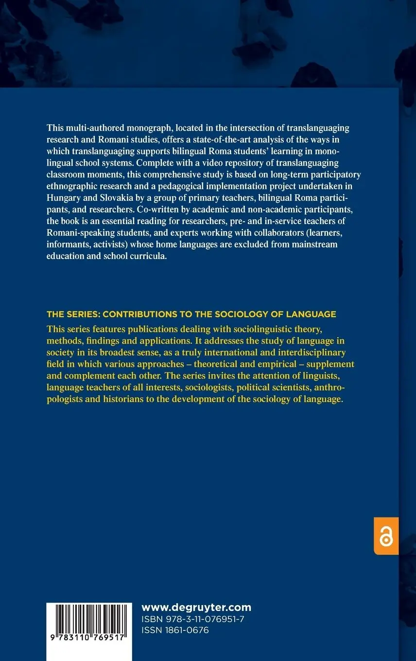 Rückseite: 9783110769517 | Translanguaging for Equal Opportunities | Speaking Romani at School