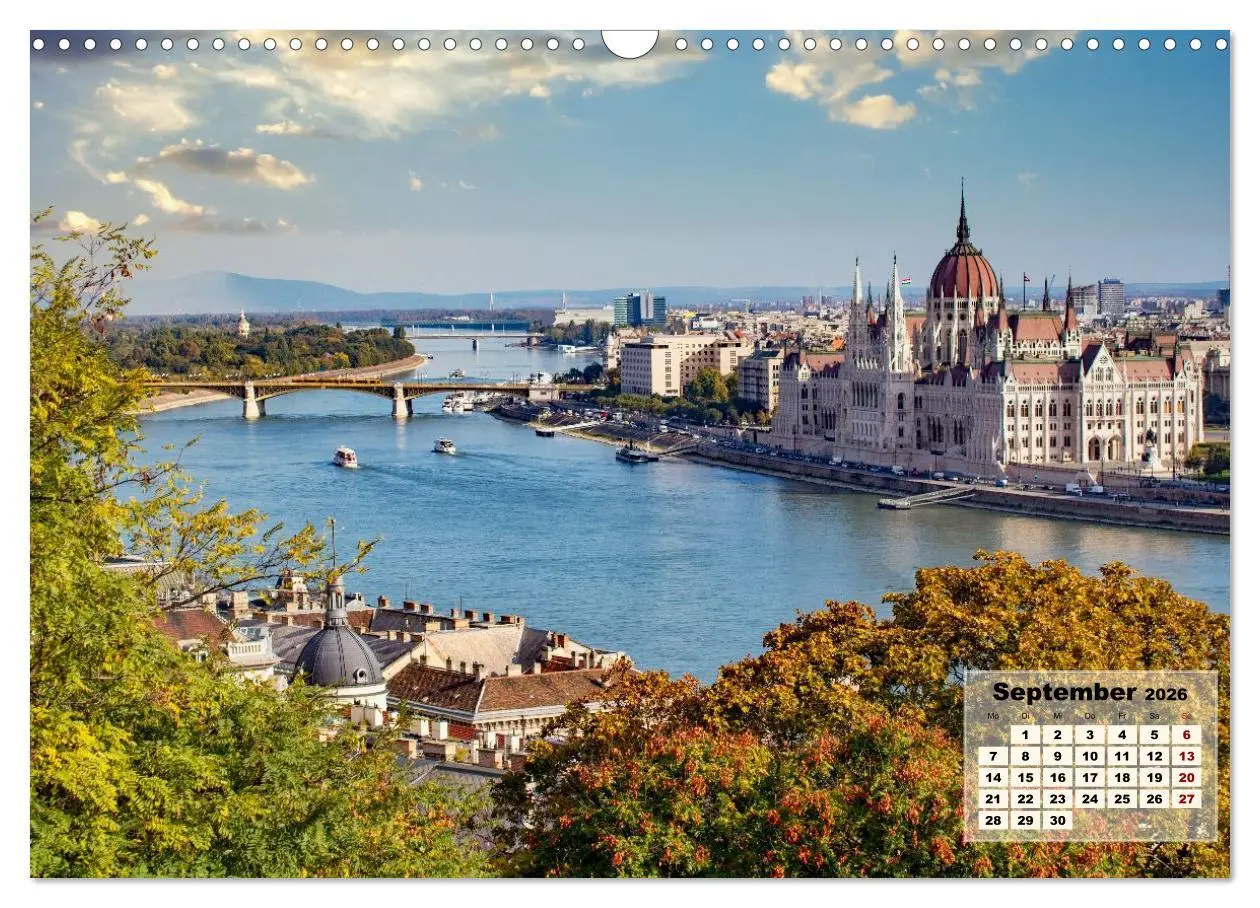Bild: 9783457299517 | Die schöne blaue Donau (Wandkalender 2026 DIN A3 quer), CALVENDO...