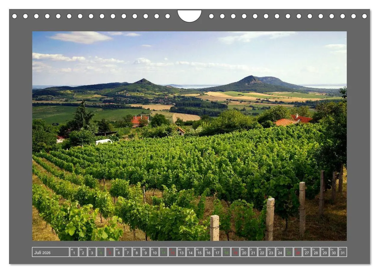Bild: 9783516219517 | Ungarn - um den westlichen Balaton (Wandkalender 2026 DIN A4 quer),...