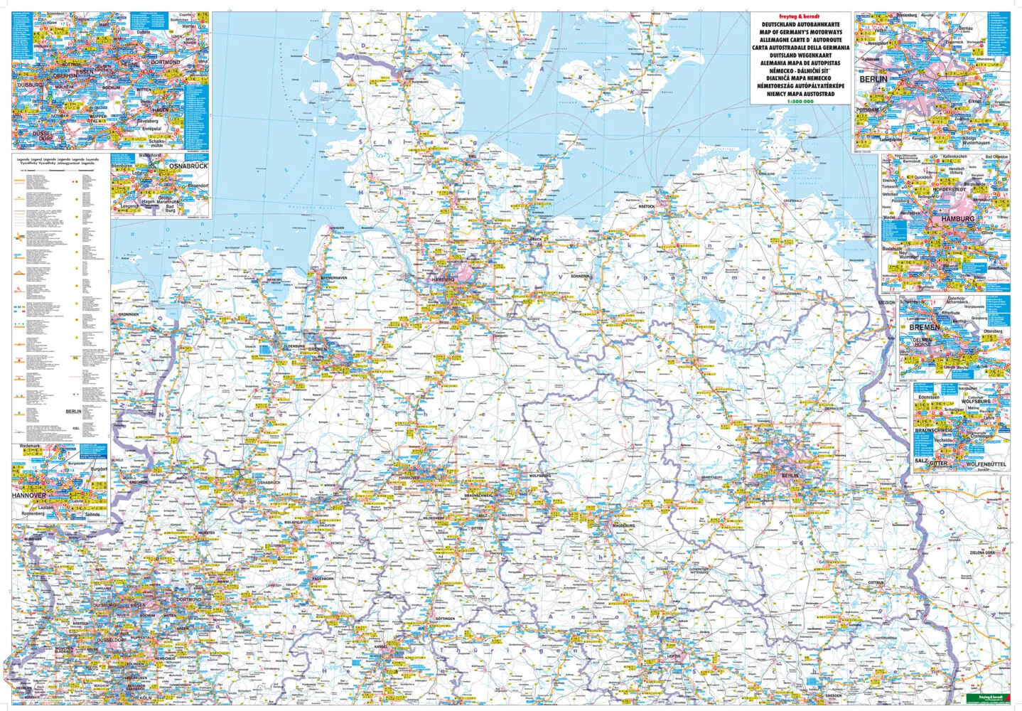 Bild: 9783707909517 | Deutschland Autobahnkarte 1 : 500 000 | (Land-)Karte | Deutsch | 2018
