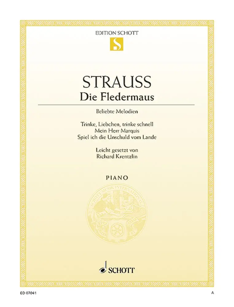 Cover: 9790001089517 | Die Fledermaus | Johann Strauss Jr. | Buch | Schott Music