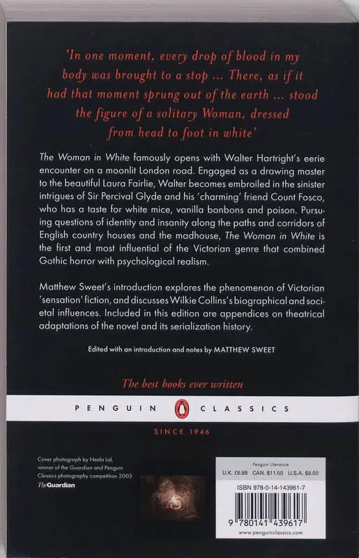 Rückseite: 9780141439617 | The Woman in White | Wilkie Collins | Taschenbuch | 671 S. | Englisch