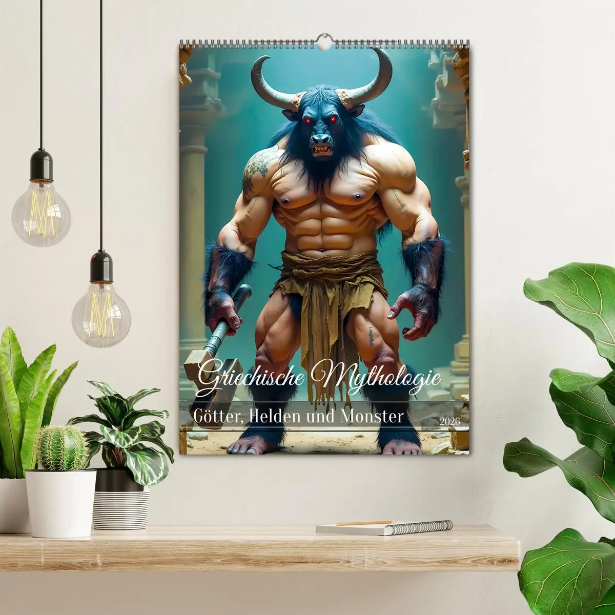 Bild: 9783457289617 | Griechische Mythologie - Götter, Helden und Monster (Wandkalender...