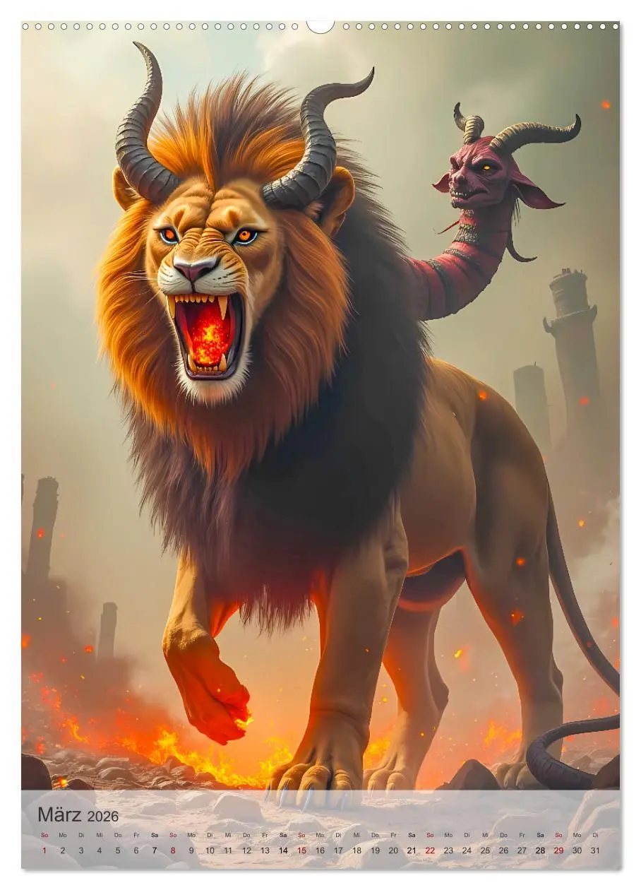 Bild: 9783457289617 | Griechische Mythologie - Götter, Helden und Monster (Wandkalender...