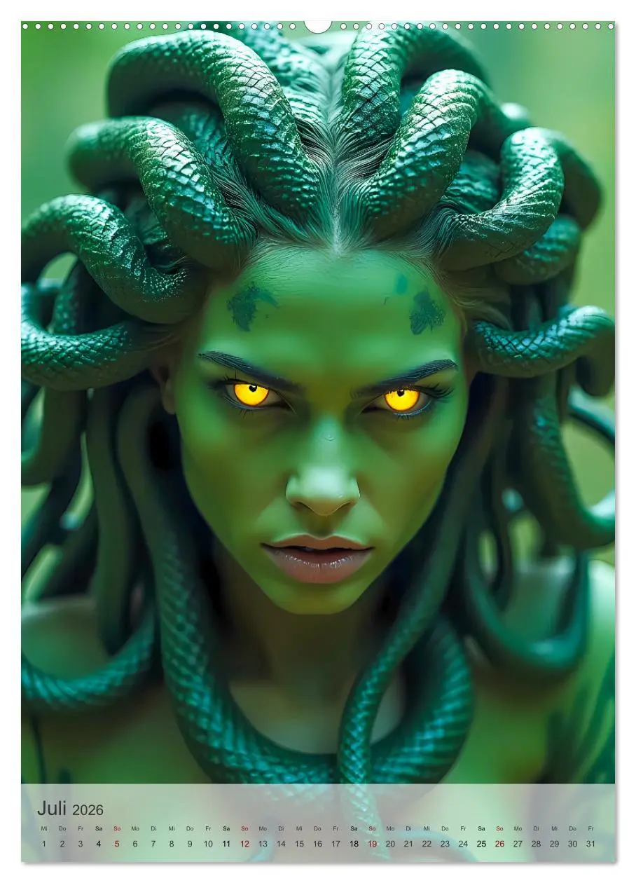 Bild: 9783457289617 | Griechische Mythologie - Götter, Helden und Monster (Wandkalender...